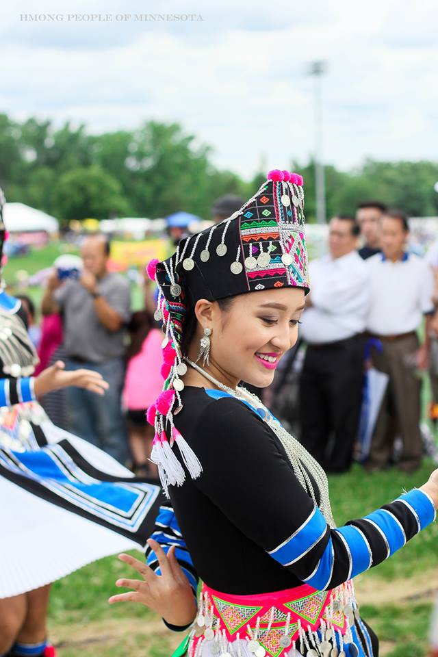 Dancer at Hmong International Freedom Festival in Saint Paul Minnesota